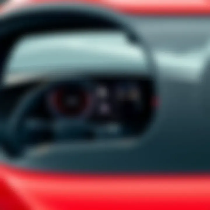 Dashboard of a 2022 performance car featuring advanced technology and metrics