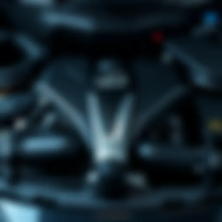 The powerful engine of the 2015 Lexus RC 350