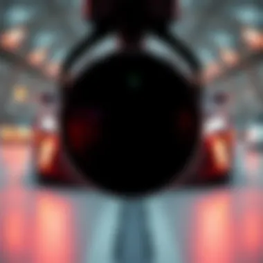 The Future of Vehicle Protection Technologies Futuristic concept of automotive security systems