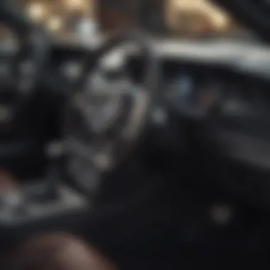 Interior dashboard of a Ford Mustang featuring advanced technology