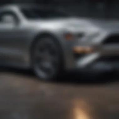 Sleek Aerodynamics of the Mustang Side profile of Ford Mustang demonstrating its sleek aerodynamics