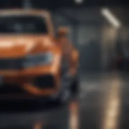 A sleek Volkswagen car showcasing innovative design