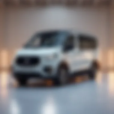 Sleek exterior design of the Volvo electric van showcasing innovation