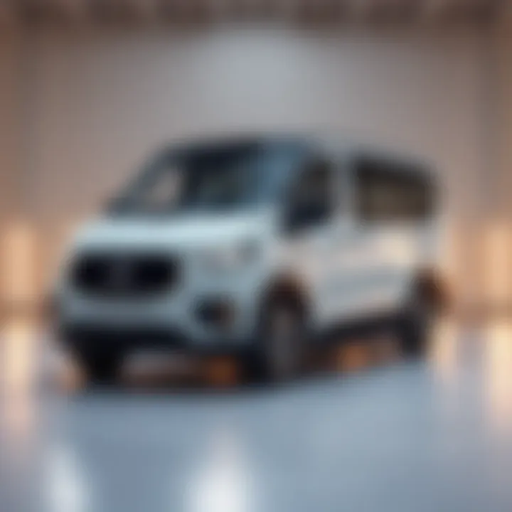 Sleek exterior design of the Volvo electric van showcasing innovation