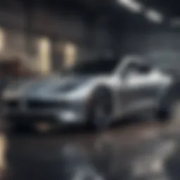 Fisker electric vehicle showcasing innovative design