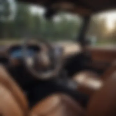 Interior of the Ford Bronco highlighting advanced technology and comfortable seating.