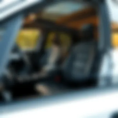 Illustration of installation techniques for Ford Explorer seat covers