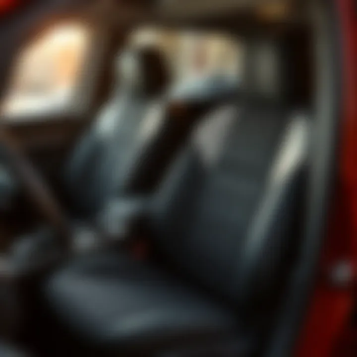 A variety of stylish fabric seat covers designed for Ford Explorer models