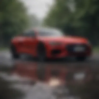 Audi RS on the road demonstrating its electric driving experience