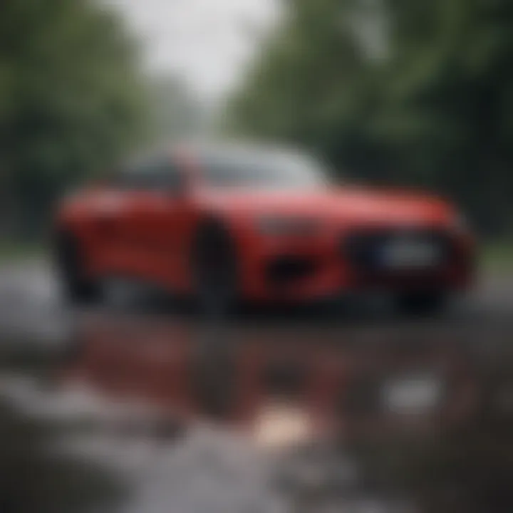 Audi RS on the road demonstrating its electric driving experience