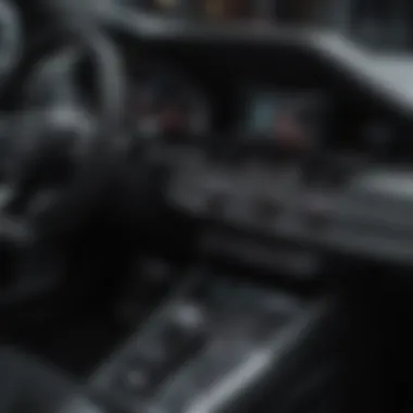 Interior of the Audi RS highlighting advanced technological interfaces