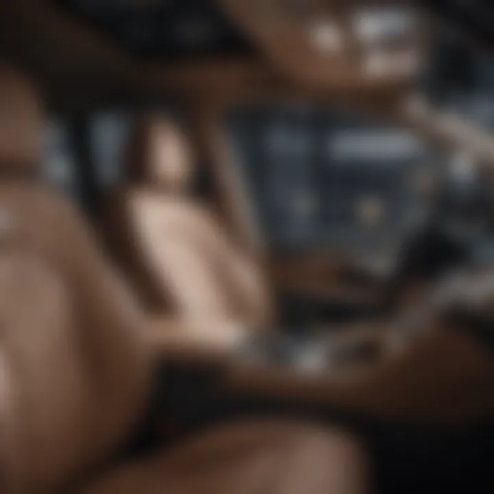 Interior showcasing luxury features of the GLE Benz Truck