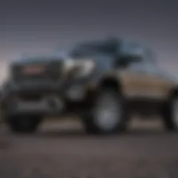 GMC Sierra Denali HD front view showcasing its bold design