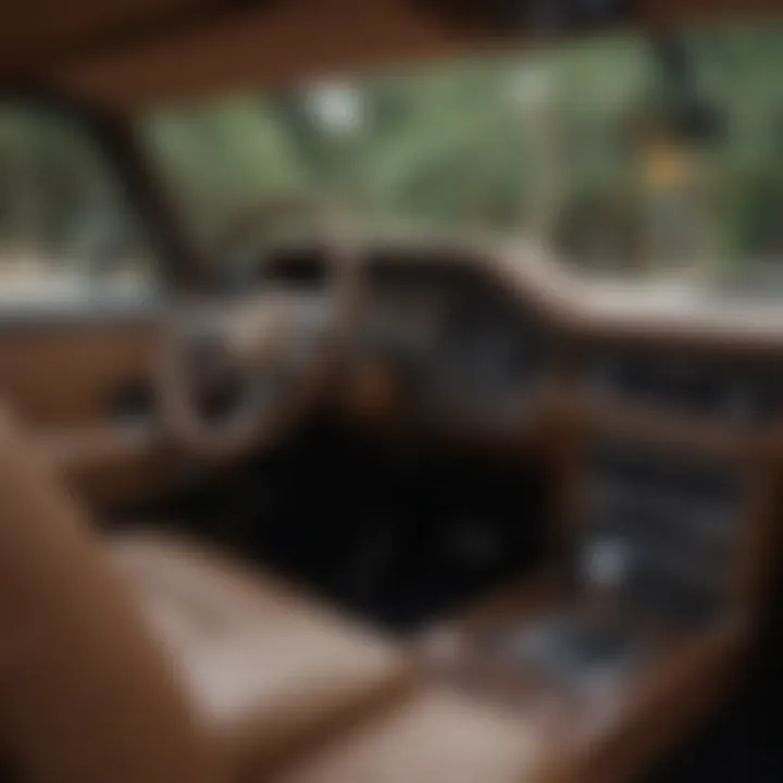 Interior view of the Grand Wagoneer showcasing premium features