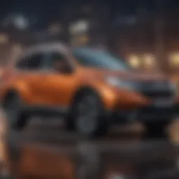 Exterior view of the Honda CR-V LX showcasing its modern design