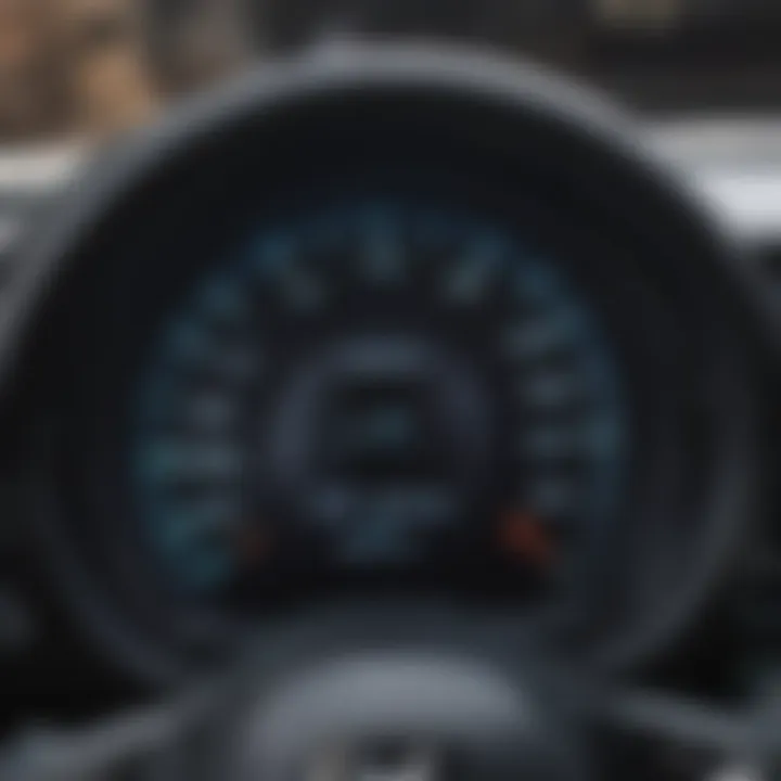 Dynamic performance metrics displayed on the Honda electric hatchback's dashboard