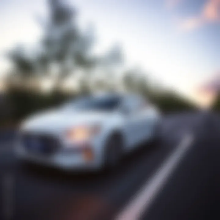 Performance Metrics of Hyundai Elantra Hyundai Elantra performance metrics on a dynamic road