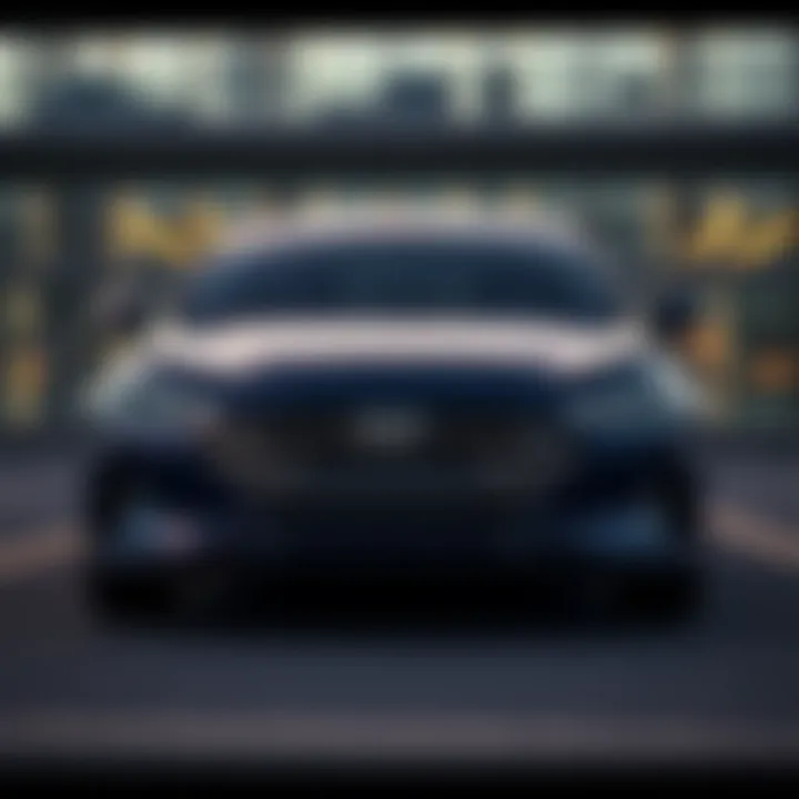 Modern Aesthetics of Hyundai Elantra Stylish design of the Hyundai Elantra showcasing its modern aesthetics