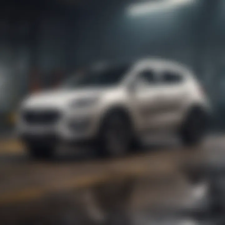 Safety features of the Hyundai Sportage presented in a graphical overview
