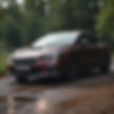 Dynamic driving conditions showcasing the Impreza Hatchback