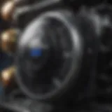 Detailed view of the Impreza Hatchback's engine system