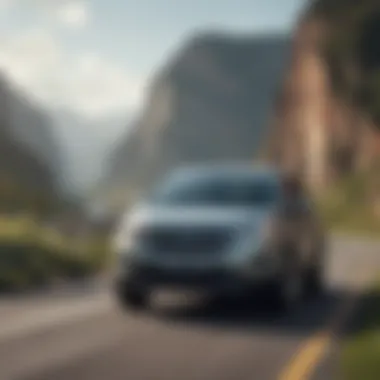 Performance of the Ford Edge Hybrid on a Scenic Route Ford Edge Hybrid driving through a scenic route demonstrating its performance