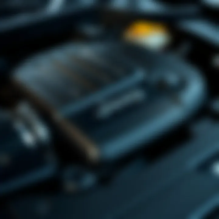 Engine Specifications of Jeep Cherokee Sport Close-up of Jeep Cherokee Sport engine specifications