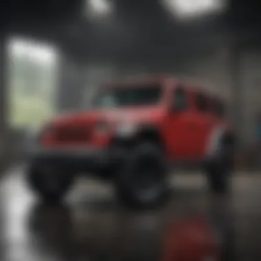 Luxury Interior Features of the Jeep Rubicon Recon Edition Interior of the Jeep Rubicon Recon Edition highlighting luxury features
