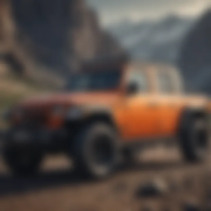 Jeep Wrangler Gladiator Diesel showcasing rugged exterior design