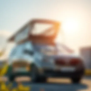 Kia Carnival parked under sunlight showcasing sunroof