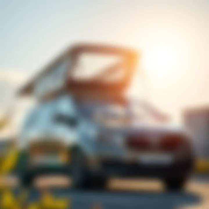 Kia Carnival parked under sunlight showcasing sunroof