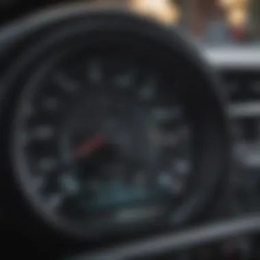 Dashboard display of Kia Sportage showing fuel consumption