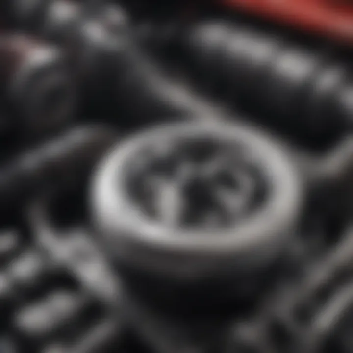 Close-up view of Kia Sportage engine components