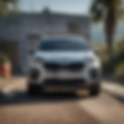 Exterior design of the Kia Sportage showcasing its modern aesthetics