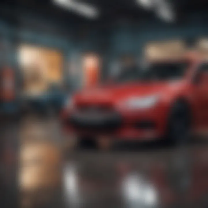 Chart analyzing market trends in car insurance