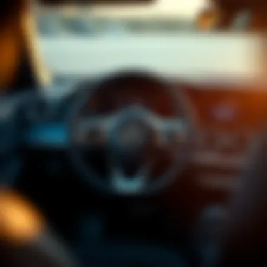 Luxurious interior dashboard of the Mercedes-Benz E-Class