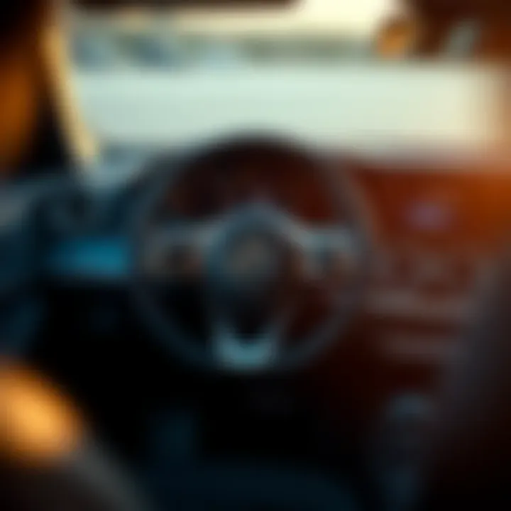 Luxurious interior dashboard of the Mercedes-Benz E-Class