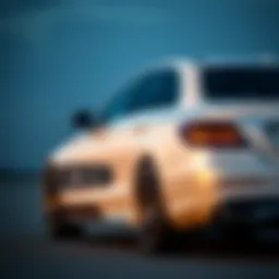 Sleek exterior of the Mercedes E450 Hybrid showcasing its aerodynamic design