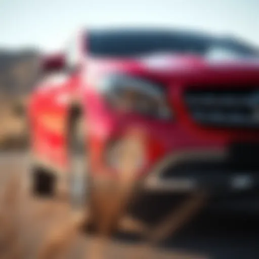 Sleek Exterior of Mercedes GLA 250 Hatchback Sleek exterior design of the Mercedes GLA 250 Hatchback