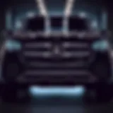 Front view of the Mercedes GLE 650 showcasing its sleek design