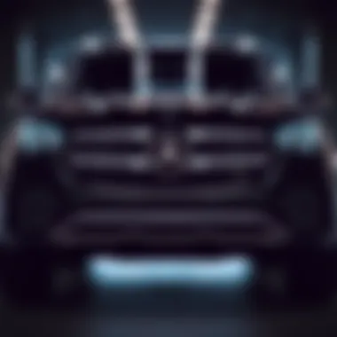 Front view of the Mercedes GLE 650 showcasing its sleek design