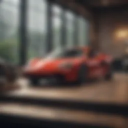 A person analyzing various auto loan options at a desk.