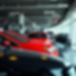 A dealership showcasing various vehicles ready for trade-in.