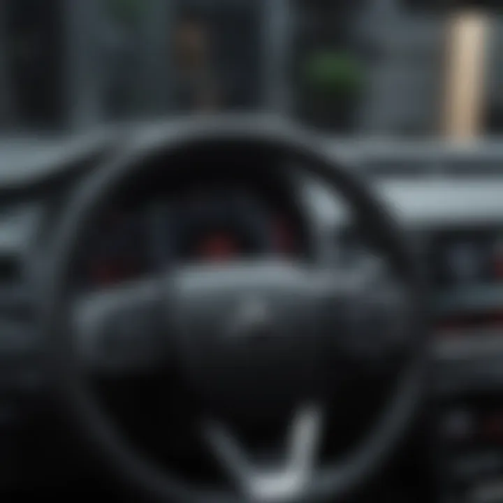 Dashboard view of Mitsubishi PHEV highlighting advanced technology features