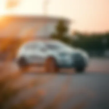 Nissan Rogue SV Exterior Design Sleek exterior view of the Nissan Rogue SV showcasing its modern design