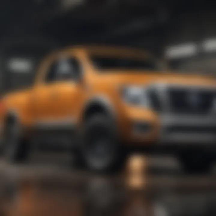 A powerful view of the Nissan Titan XD showcasing its robust structure.