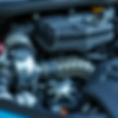 Engine components showcasing cleanliness