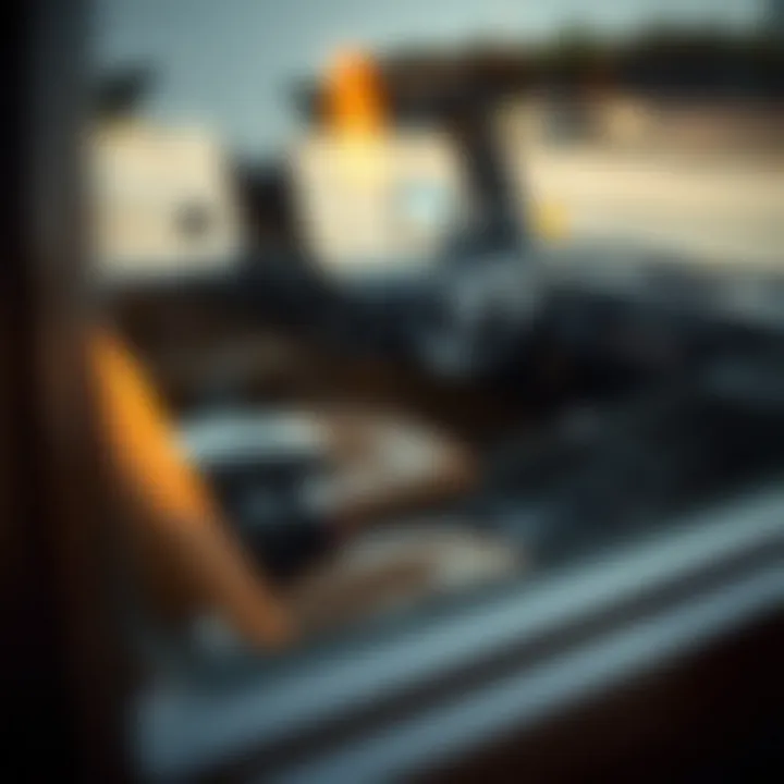 Close-up of Scout Jeep interior features