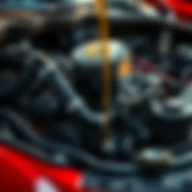 Illustration depicting engine oil maintenance tips