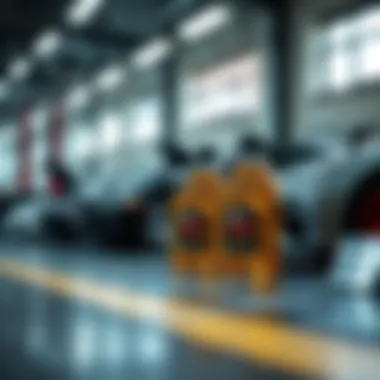 Visual representation of various motor oil viscosity grades